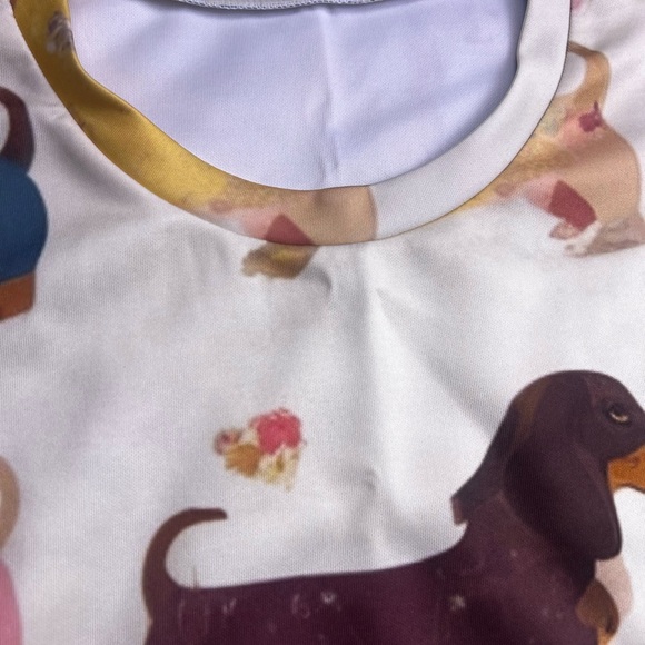 WOMES DACHSHUND PUPPIES TOP SIZE XL NIP - Picture 5 of 15